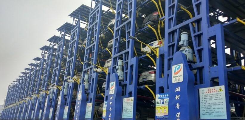 K系列螺旋錐齒輪減速機(jī)在立體車庫(kù)上使用.jpg